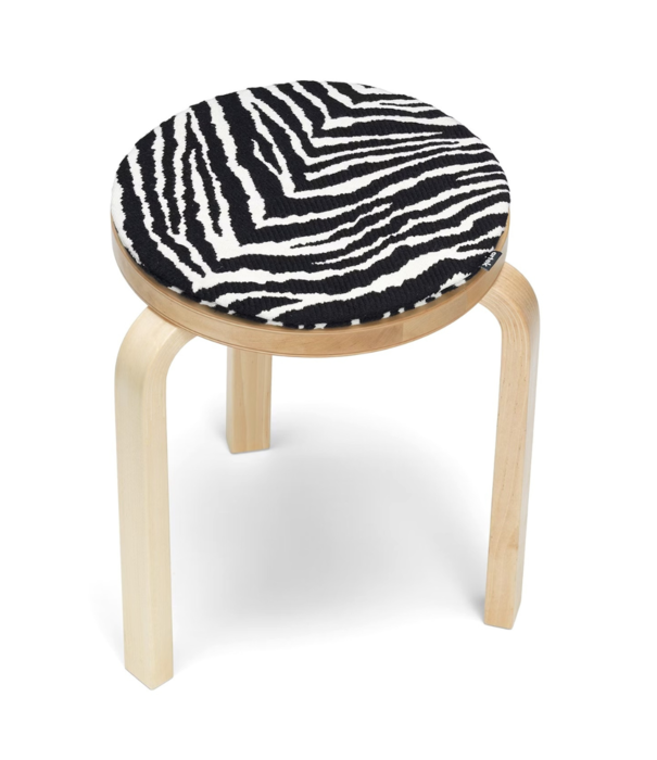 Artek  Zebra Seat Cushion black - off white
