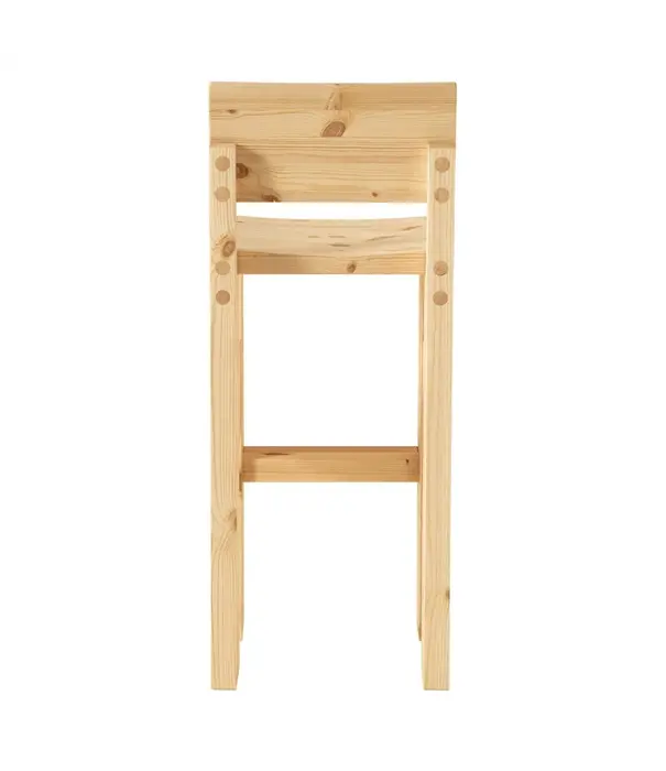 Vaarnii Vaarnii 001 barkruk hoog,  massief grenen, H75