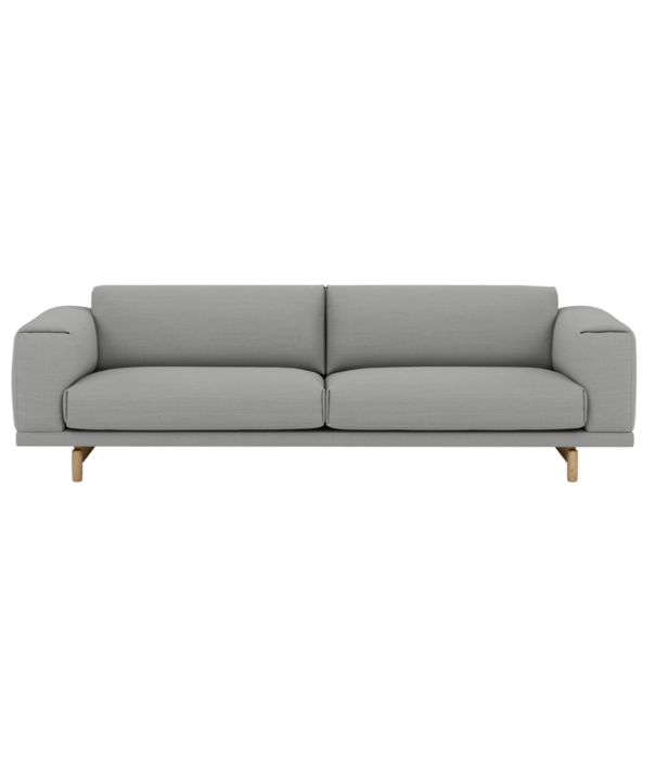 Muuto  Rest 3-zits Bank stof Hallingdal 547, basis eiken