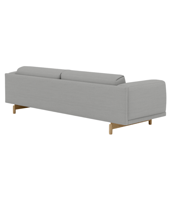 Muuto Rest 3-seater Sofa fabric Hallingdal 457, base oak