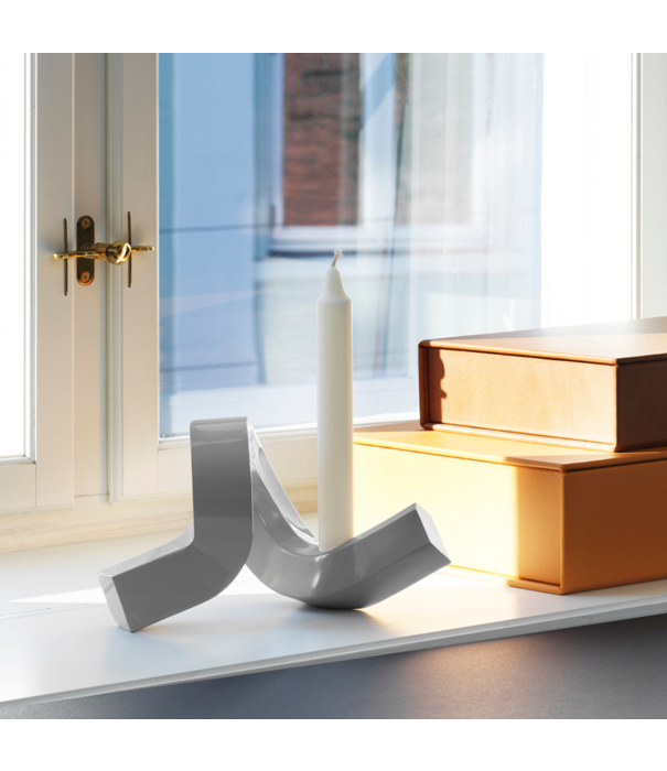 Normann Copenhagen  Crooked Candlestick One Aluminium