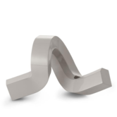 Crooked Candlestick One Aluminium
