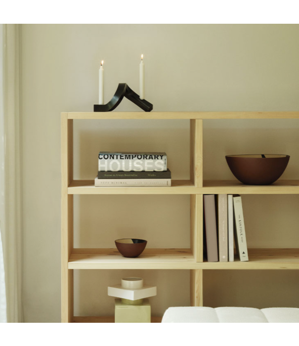 Normann Copenhagen  Crooked Kandelaar Two Aluminium