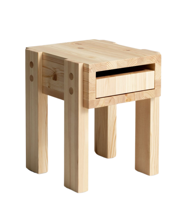 Vaarnii Vaarnii 003 Stilts bijzettafel naturel grenen