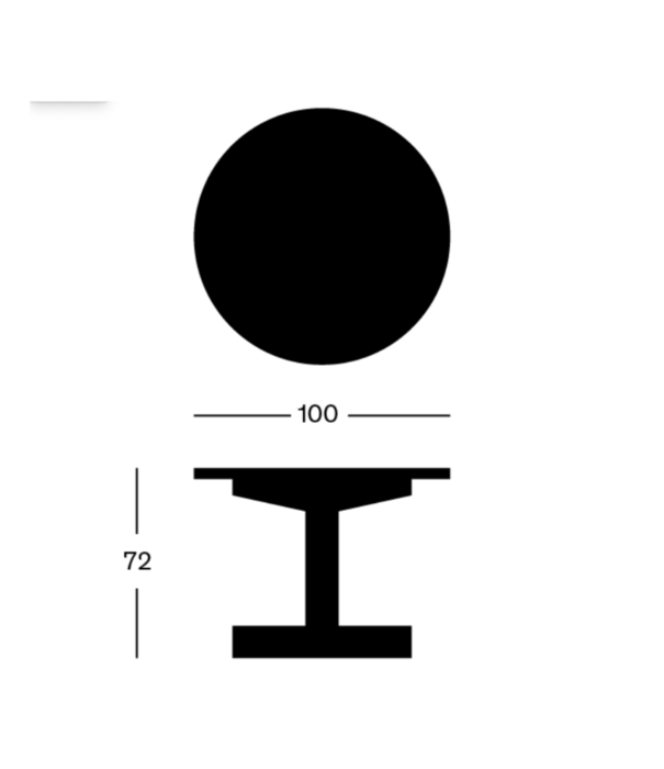 Vaarnii Vaarnii 001 Eettafel Rond naturel grenen