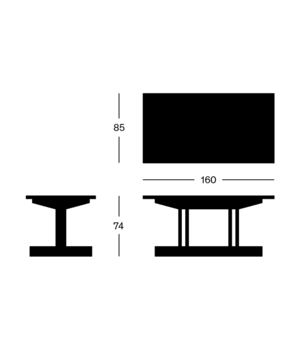 Vaarnii Vaarnii 001 Eettafel Rechthoek massief grenen