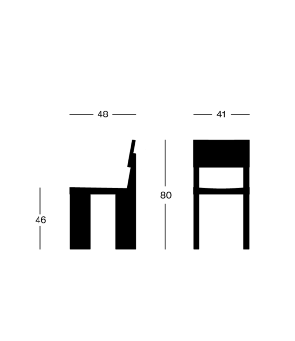 Vaarnii Vaarnii 001 eetkamerstoel naturel grenen