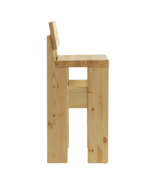 Vaarnii Vaarnii 001 bar stool high, solid pine, H75