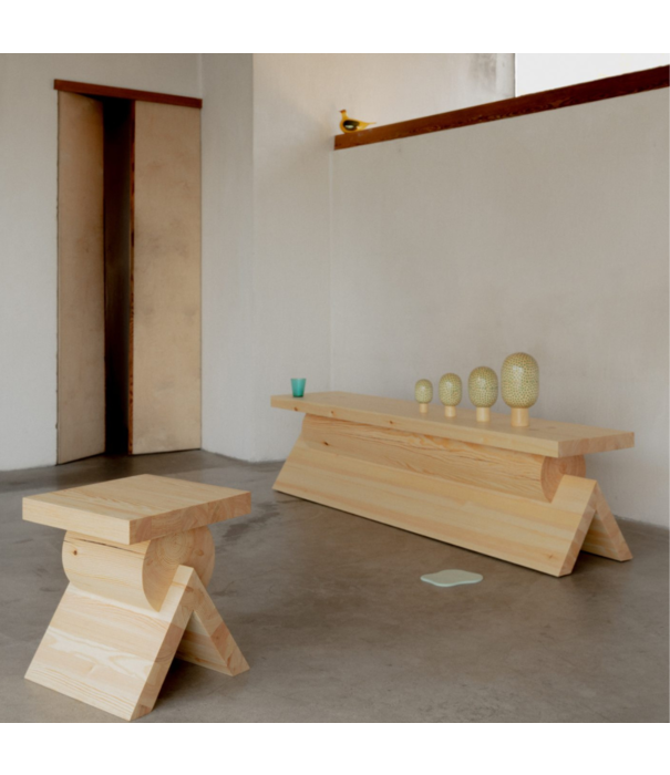 Vaarnii Vaarnii 006 AA Bijzettafel naturel grenen 40 x 40