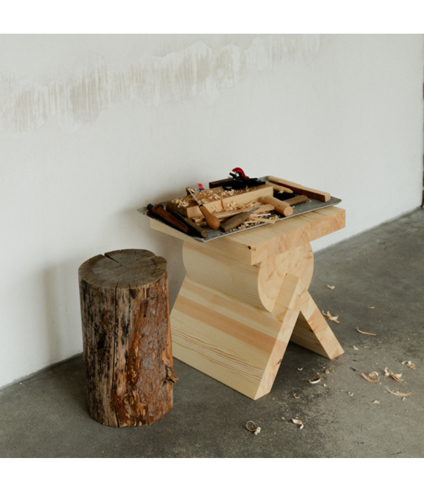 Vaarnii Vaarnii 006 AA Bijzettafel naturel grenen 40 x 40