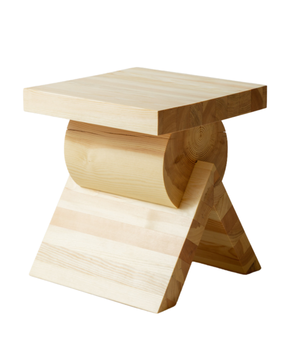 Vaarnii Vaarnii 006 AA Side Table natural pine 40 x 40