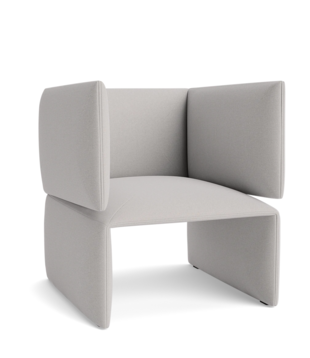 Normann Copenhagen Fold Lounge Stoel Steelcut Trio 205 grijs