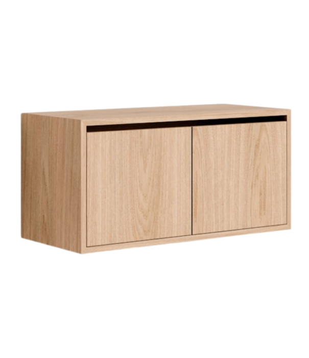 New Works  New Works Shelf Collection, Wall Cabinet Low with doors