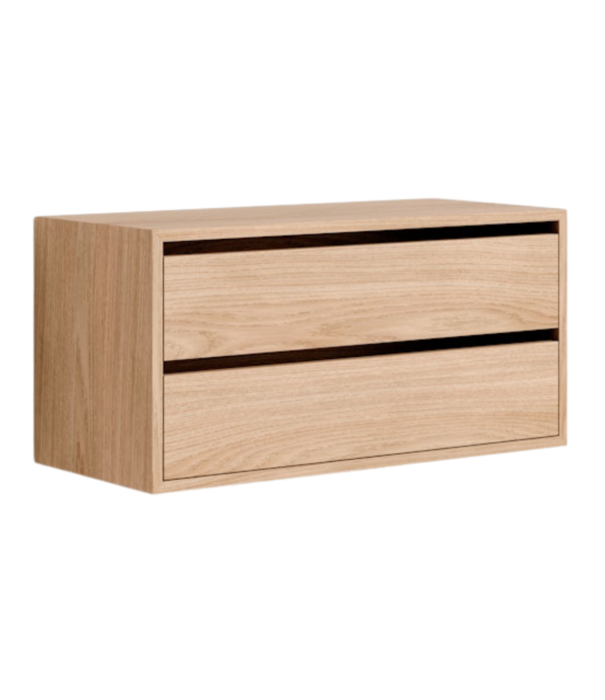 New Works  New Works Shelf Collection, Wall Cabinet Low with 2 drawers