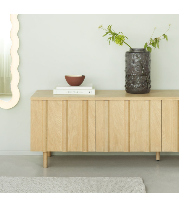 Normann Copenhagen  Rib Sideboard Low, natural oak