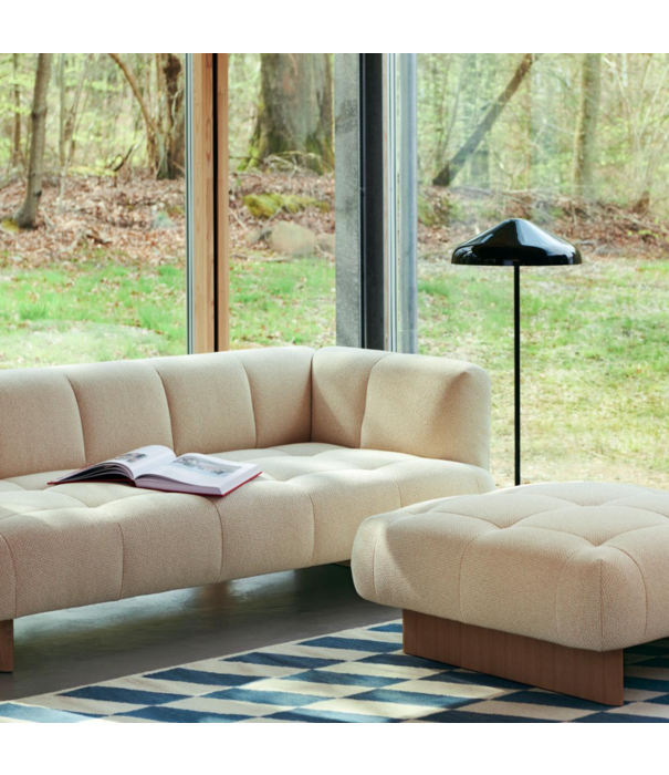 Hay  Hay Quilton Lift 3 seater Sofa, wood base / variants