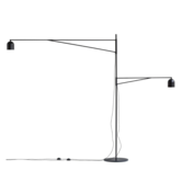 Karakter - Awkward floor lamp , black steel and aluminium