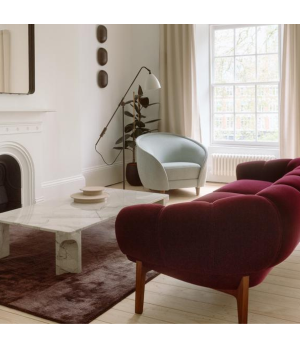 Gubi  Gubi - Doric coffee table square neutral white 80 x 80