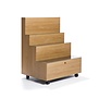 Karakter - Rampa Shelf Storage Cabinet with castors / Oak natural