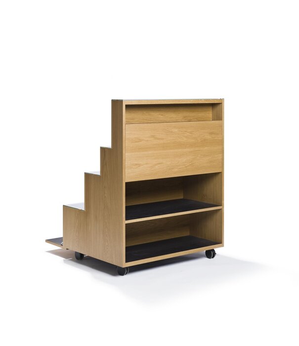 Karakter Karakter - Rampa Shelf Storage Cabinet with castors / Oak natural