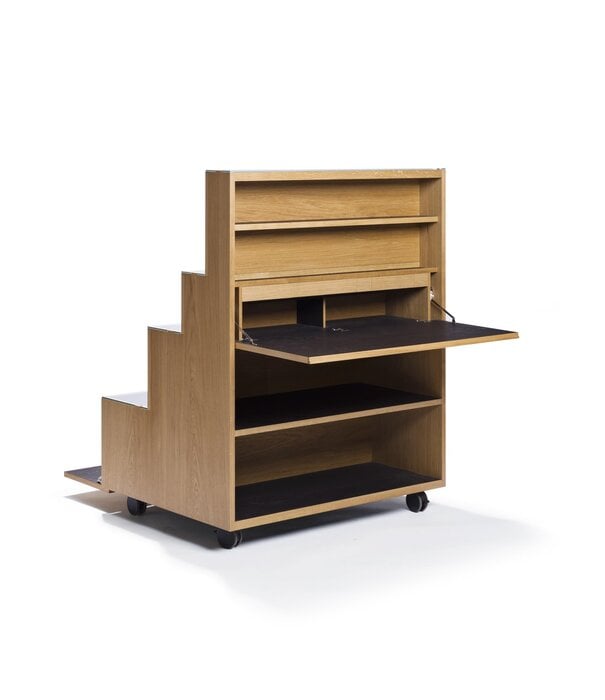 Karakter Karakter - Rampa Shelf Storage Cabinet with castors / smoked oak