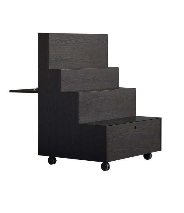 Karakter Karakter - Rampa Shelf Storage Cabinet with castors / smoked oak