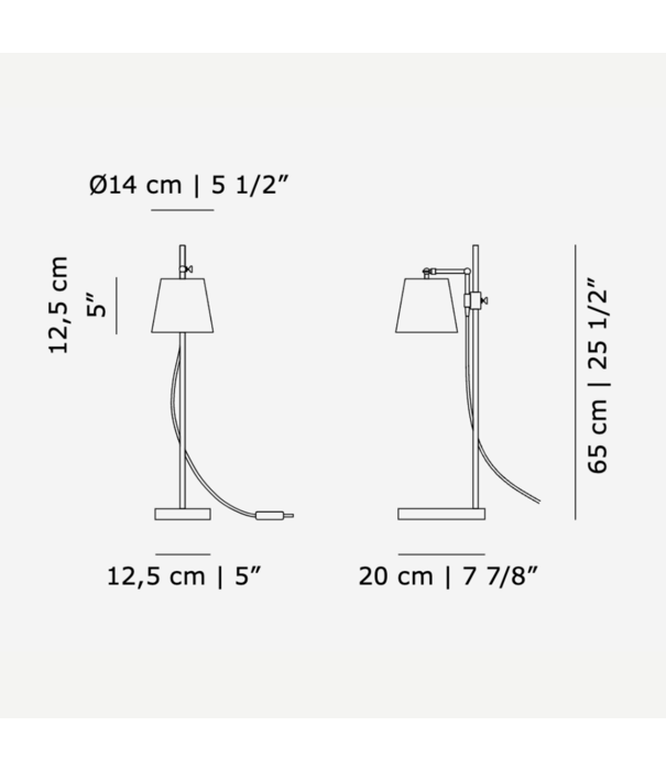 Karakter Karakter Steel Lab Light Table Lamp