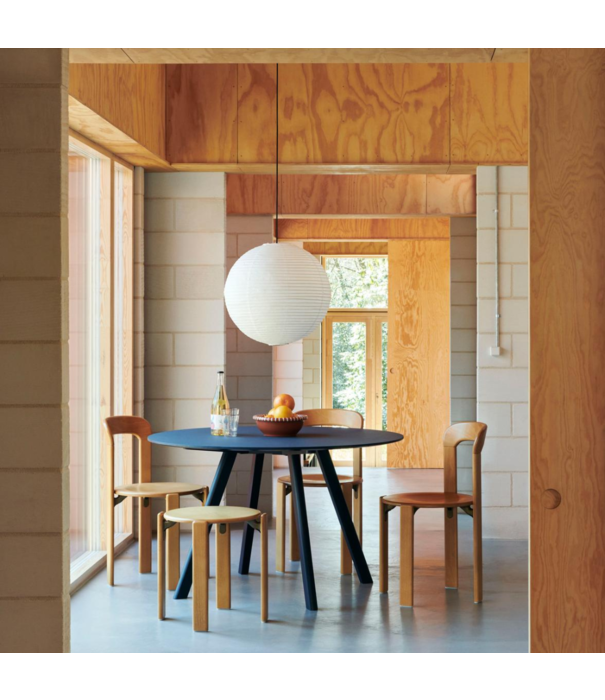 Hay  CPH 25 Round Dining Table smokey blue linoleum
