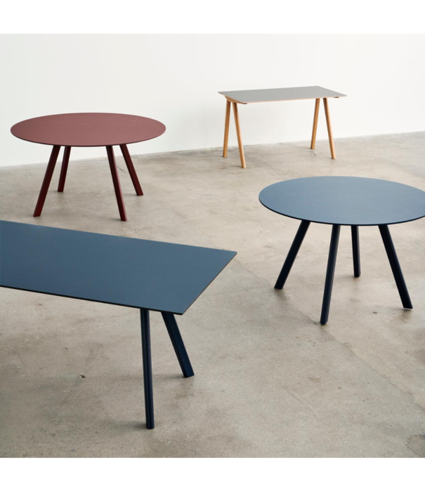 Hay  Dining Campaign - Cph25 2.0 Round Dining Table smokey blue linoleum