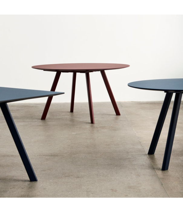 Hay  Dining Campaign - Cph25 2.0 Eettafel Rond smokey blue linoleum