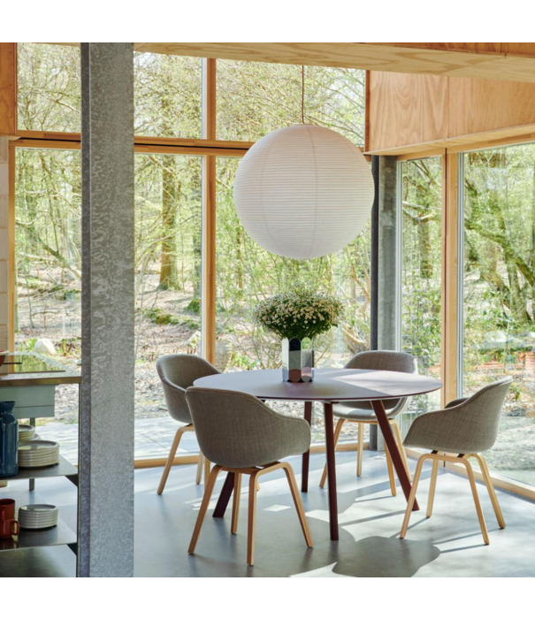 Hay  CPH 25 Round Dining Table smokey blue linoleum