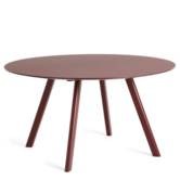 CPH 25 Round Dining Table burgundy linoleum
