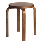 Stool E60 Kruk berken, walnoot gebeitst