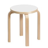 Artek Standard Collection - Stool E60 birch, white laminate