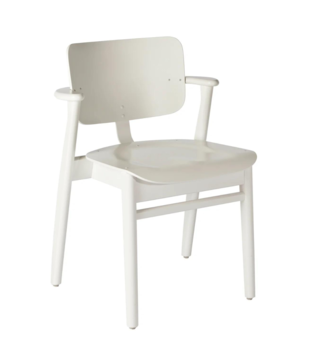 Artek - Domus Chair birch, white lacquered