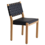 Artek Helsinki Special - Stoel 611 "Savoy" eiken, zwart leer