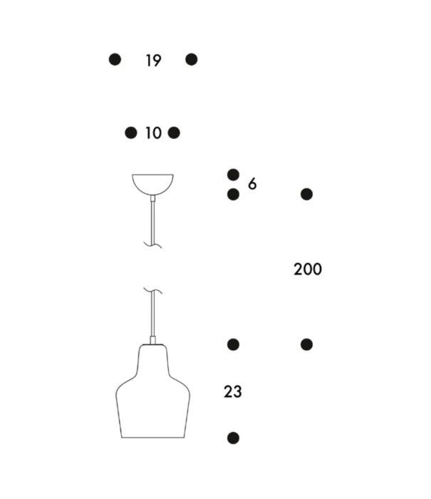 Artek  Artek - A440 Hanglamp opaal glas