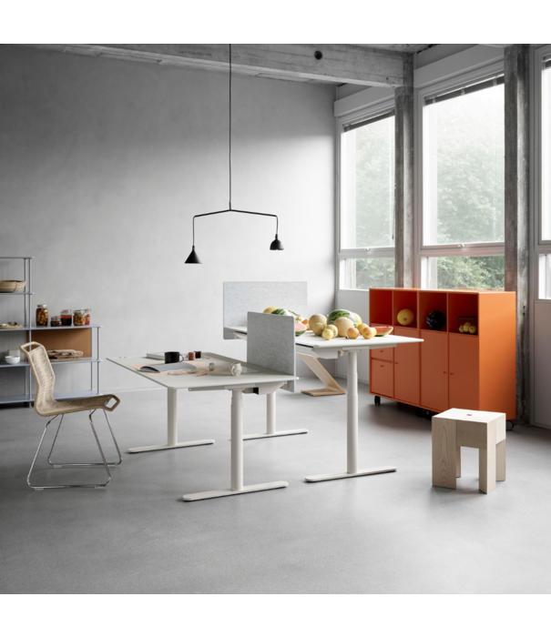 Montana Furniture  Montana Panton One Eetkamerstoel naturel papierkoord, zwart