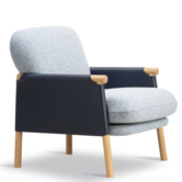 Model 8805,  Savannah Lounge Chair Petit oak legs