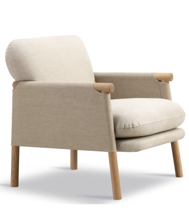 Fredericia  Model 8805 Savannah Lounge Chair Petit Max leather / Re-wool