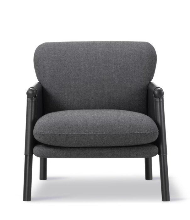 Fredericia  Model 8805 Savannah Lounge Chair Petit Max leather / Re-wool