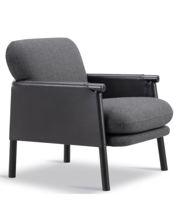 Fredericia  Model 8805 Savannah Lounge Chair Petit Max leather / Re-wool
