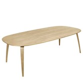 Elliptical Dining Table oak 230 x 120