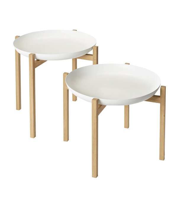 Design House Stockholm  DHS Tablo Salontafel eiken, tray wit