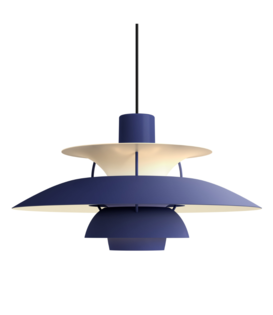 Louis Poulsen - PH 5 Monochrome Hanglamp Dusty Indigo Ø50