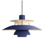 Louis Poulsen PH5 Collection, PH 5 Monochrome Pendant dusty indigo