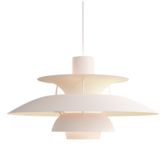 Louis Poulsen PH5 Collection, PH 5 Monochrome Pendant Pale Blush