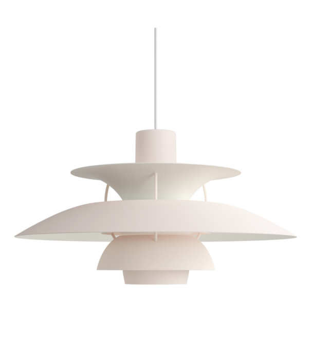 Louis Poulsen  Louis Poulsen PH5 Collection, PH 5 Monochrome Pendant Pale Blush