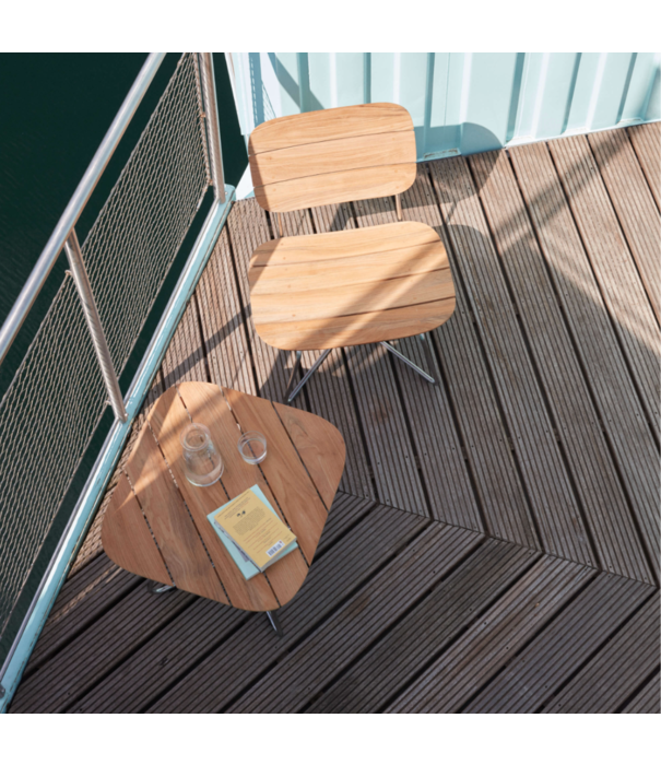 Fritz Hansen Lilium Lounge Table teak / stainless steel