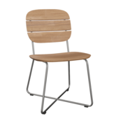 Lilium Chair teak, stainless steel